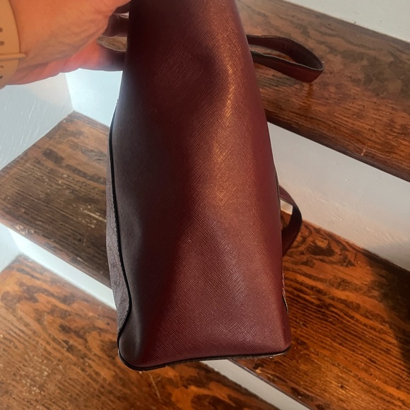 Calvin Klein Burgundy Logo Tote - Picture 4 of 6